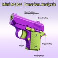 thumbnail image 2 of Juguetes de pistola pequeños impresos en 3D, juguetes de pistola para aliviar el estrés para adultos, juguetes antiestrés adecuados para aliviar el TDAH, ansiedad, juguetes adecuados para amigos, adultos y niños, el mejor regalo JM Juguete, 2 of 5