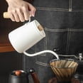 thumbnail image 4 of Hervidor de café de acero Inoxidable Sunnimix 2 Piezas Con Mango de madera 600ml 27 x 12,5 cm, 4 of 8