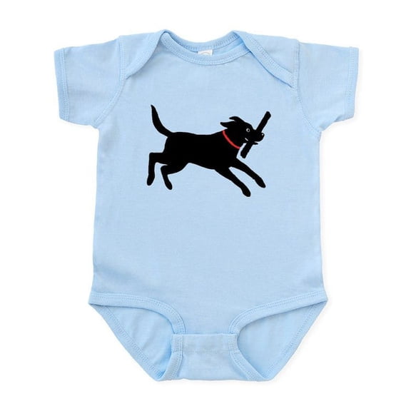 CafePress - Playful Black Lab Infant Bodysuit - Baby Light Bodysuit, Size Newborn - 24 Months