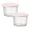 Pink*Two, variant on 1 Pcs Glass Bowls With Lids, Reusable Food Storage Jars, Airtight Stackable Containers, Glass Mixing Bowls, Perfect Meal Prep Cooking Baking Pantry Fridge Freezer Lunch Snack