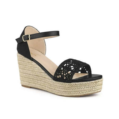 

Perphy Platform Ankle Straps Espadrille Wedge Heel Sandals for Women