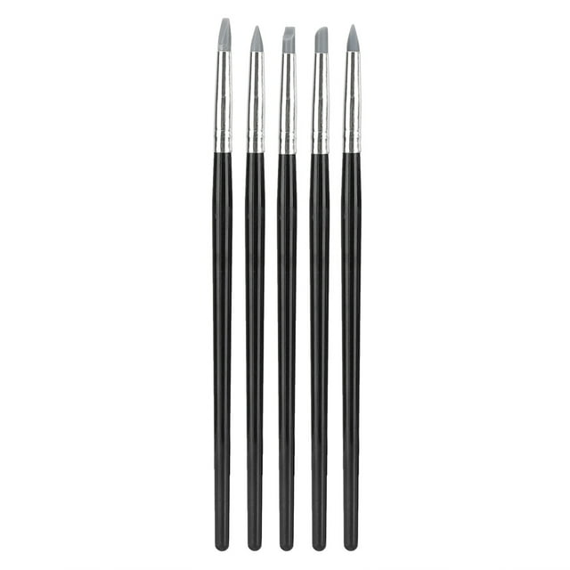 Fyydes Clay Sculpture Tools,5pcs Clay Sculpting Tool Set Silicone Head Sculpture Tools Shapers Accessory, Clay Sculpting Shaper