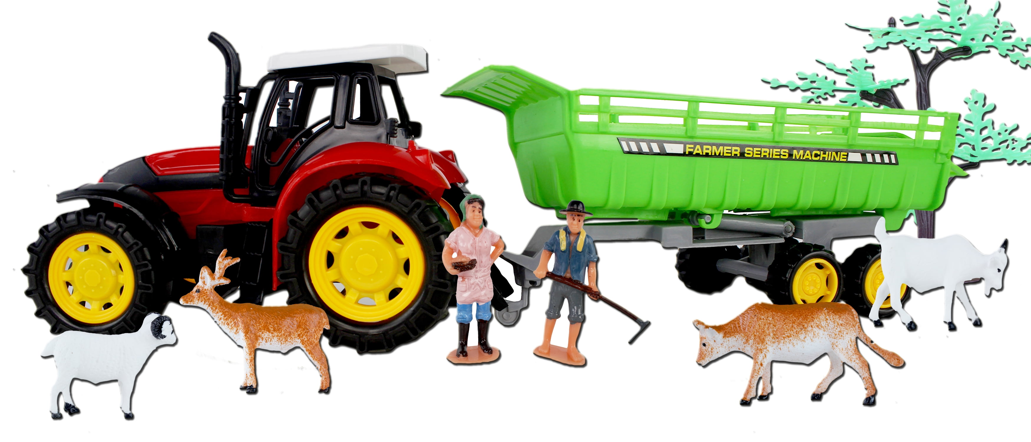 Tractor Country Life Kids Toys Boys Girls Farm Children Ideal Gift Play Blue 
