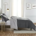 thumbnail image 4 of Nestl Reversible Comforter Set, King/Cal King Comforter Set, Silver/Grey, 4 of 6