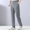 thumbnail image 2 of Kureaily Men's Ice Silk Bottom Sweatpants Baggy Pants Athletic Cozy With Pockets Trousers Joggers High Waisted, 2 of 6