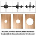 thumbnail image 5 of Sierra perforadora ajustable, broca ajustable de 30 a 120 mm, broca para carpintería para perforar agujeros en madera, plástico y yeso, 5 of 5