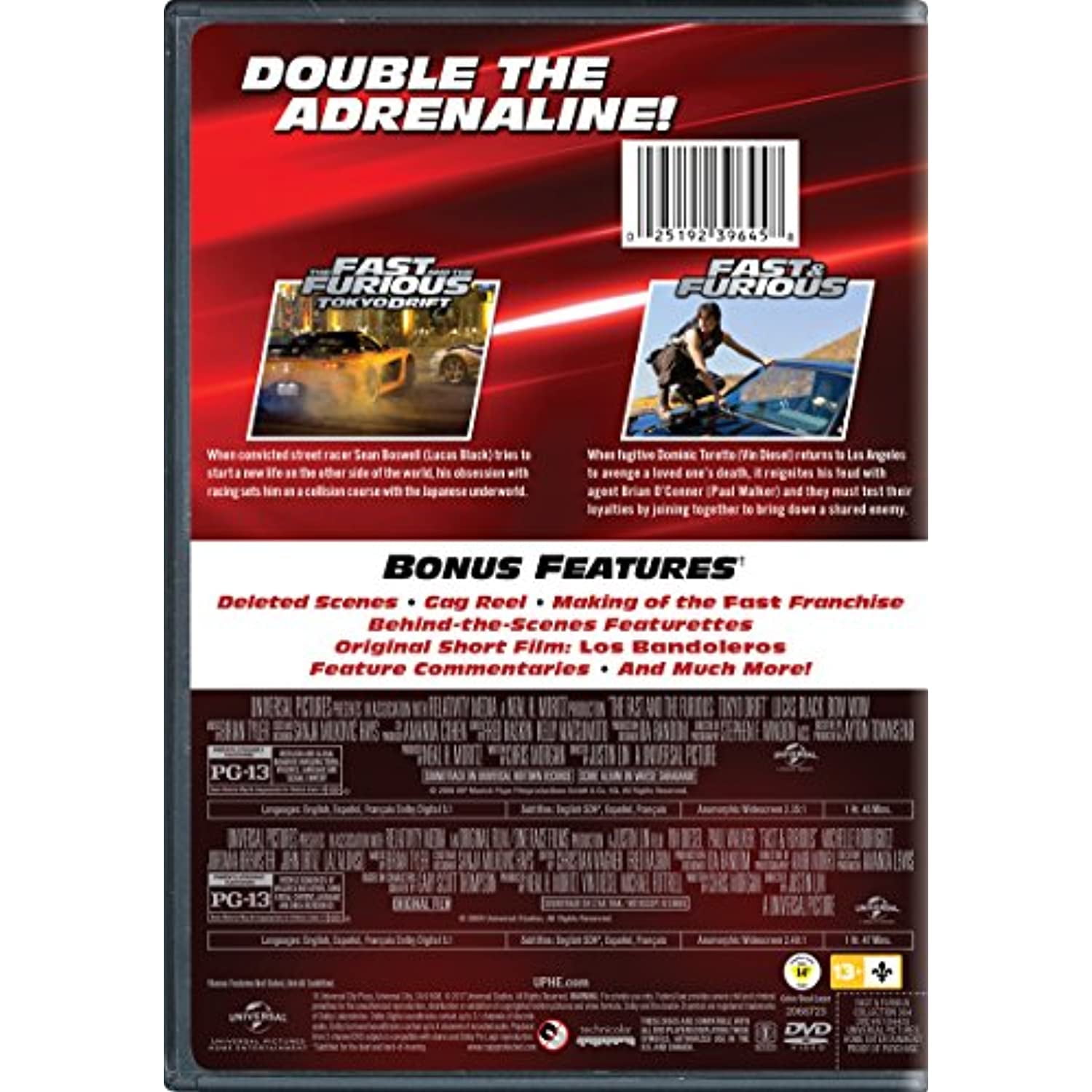 Fast & Furious Collection: 3 & 4 (DVD Double Feature) [DVD