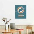 thumbnail image 2 of COMIO Miami City Dolphins American Football Poster Sports Canvas Prints Wall Art Print Decoration Living Room Artwork Poster Bedroom Wall Art Picture, 2 of 4