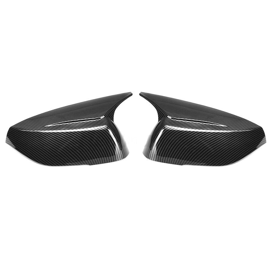 2 x Carbon Fiber Look Rear Mirror Cover Cap For Infiniti Q50 Q70 2014