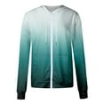 thumbnail image 6 of ChaoHeng Womens Coats and Jackets Clearance Winter,Women Fashion Printed Blouse Long Sleeve Tops Sweatshirt Pockets Hoodied Coat,Mint Green,S, 6 of 6