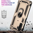 thumbnail image 6 of Designed for Samsung Galaxy A26 5G Case, Military Grade Protective Phone Case Cover with Enhanced Metal Ring Kickstand [Support Magnet Car Mount] Compatible with Samsung Galaxy A26 5G, Gold, 6 of 7