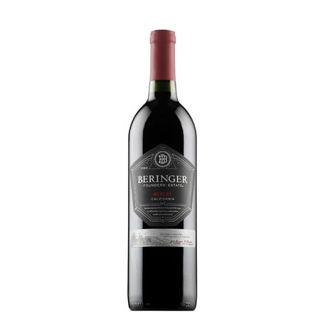 Beringer Founders' Estate Merlot California Red Wine, 750 ml Bottle, 13% ABV