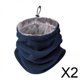 thumbnail image 1 of 2x Mascarilla Térmica Para Cubrir La Cara, Calentador, Bufanda, Gorro, Orejeras, Ciclismo, Color Azul, 1 of 8