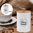 thumbnail image 4 of Juego de 3 botes herméticos para azúcar, té y café. Recipientes de almacenamiento de alimentos para la cocina. B blanco, 4 of 9