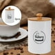 thumbnail image 4 of Juego de 3 botes herméticos para almacenar alimentos de cocina, té, azúcar y café. B blanco, 4 of 9