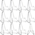thumbnail image 1 of 12 Packs Mini Chevalets en Acrylique Transparent Supports de Présentation de Pièces Chevalet, 1 of 8
