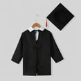 thumbnail image 3 of Hiiyo Boys Girls Kindergarten Graduation Suit Bachelor Stage Performance Gown with Hat, 3 of 6