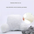 thumbnail image 5 of HUGFEGWE 20x15in Small Reading Pillow, Bed Pillow with Armrest, Back Backrest for Sitting in Bed, Reading & Bed Rest Pillows, Solid Color Back Pillow for Bed, Bed Chair Arm Pillow CJB91-43496, 5 of 5