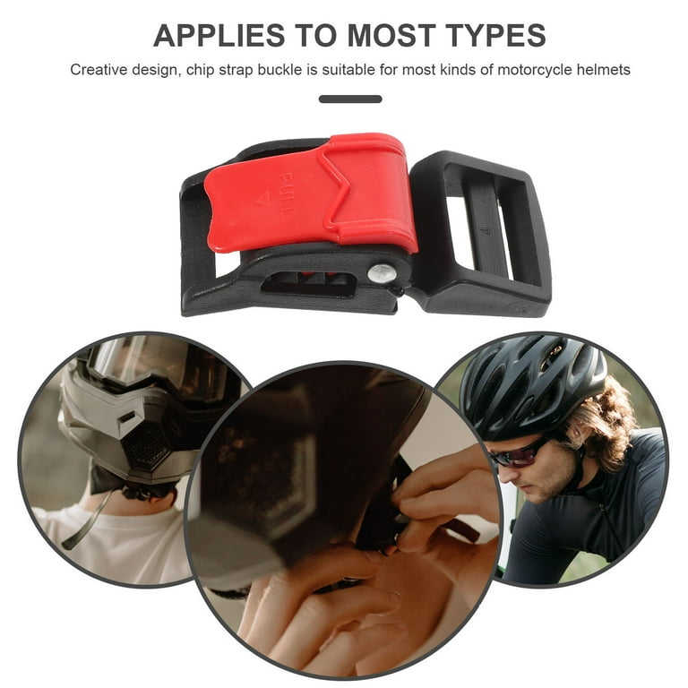 Universal Helmet Lock Buckle - Motorcycle/E-Bike Safety Chin Strap Fastener (Anti-Theft Quick