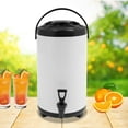 thumbnail image 4 of Stainless Steel Insulated Beverage Dispenser, Insulated Beverage Container with Spout, Cold and Hot Drink Dispenser for Parties, 4 of 10