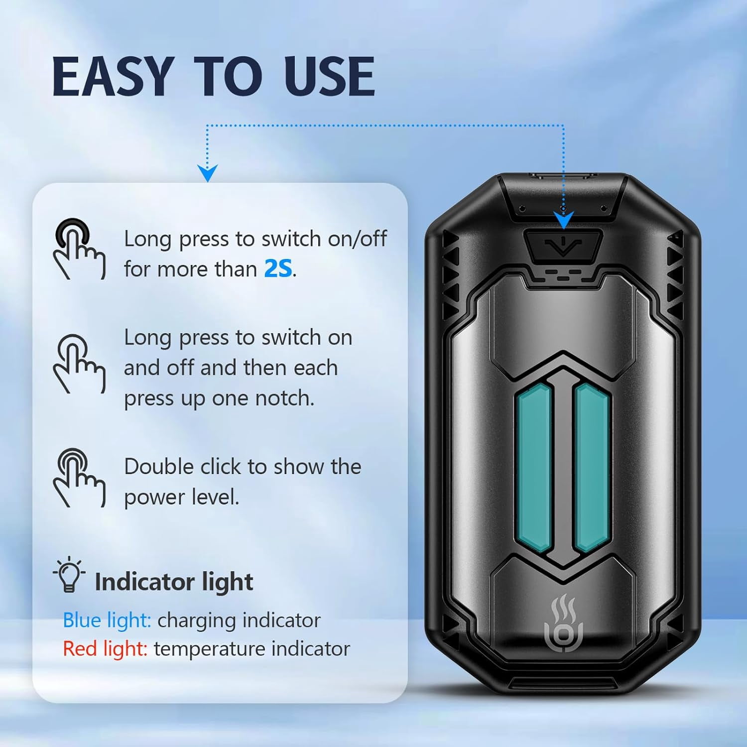 Hand Warmers Rechargeable Electric 2 Pack Portable Pocket Hands Hand Warmers 20 Hrs Long Safe Heat 3 Settings for Women Men Hunting Camping Skiing 2025