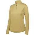 thumbnail image 2 of ASI 2787.023.L Ladies Attain Wicking 1 by 4 Zip Pullover, Vegas Gold - Large, 2 of 2