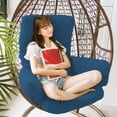 thumbnail image 2 of Fmxomd Egg Chair Cushion Hanging Egg Chair Cushion Replacement Indoor Outdoor Hammock Basket Swing Cushion - Blue Egg Chair Cushion, 2 of 8