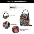 thumbnail image 4 of FORMRS Crossbody Bag for Women Quilted Travel Shoulder Cell Phone Purse with Chain Strap Handbag, Vibrant Dragon Scales Pattern, 4 of 7