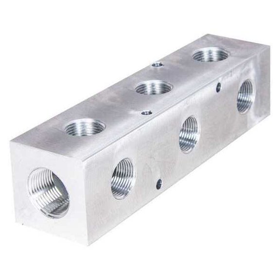 Pneumadyne Manifold,Aluminum,3Outlets,9"L M40-750-3-90