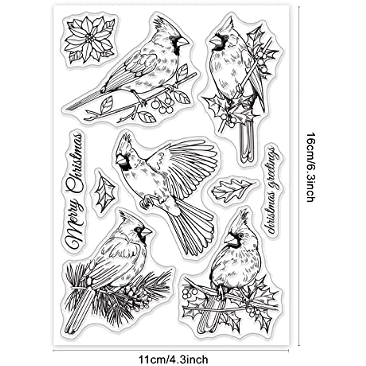 Love Birds On Flowers Words Clear Stamps For Card Making - Temu