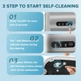 thumbnail image 4 of Auseo 26 lbs/24H Countertop Ice Maker Machine, 9 Bullet-Shaped Ice in 6 Min, Auto-Cleaning, Gray, 4 of 11