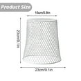 thumbnail image 3 of MOQIN Plant Protectors from Animals Metal Plant Cages for Outdoor Plants Plant Cage & Supports -Chicken Wire Cloche Plant Covers Garden Netting Metal Heavy Duty Plant Protectors -9in x9in, 3 of 4