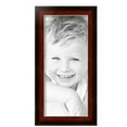 thumbnail image 2 of ArtToFrames 8" x 18" Matte Mahogany with Gold Accent Diploma Picture Frame, 8x18 inch Brown Wood Poster Frame (WOM-5109),  Pack, 2 of 7