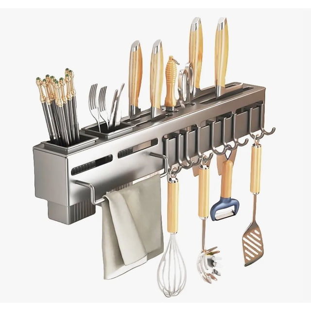 50cm Estante De Pared Para Cuchillos De Cocina