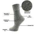 thumbnail image 2 of Womens Soft Bamboo Dress Socks, 6 Pairs Lightweight Premium Thin Crew Socks Bulk Pack (Assorted), 2 of 6