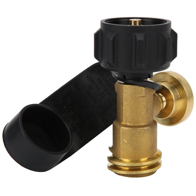 YLSHRF Propane Tank Adapter Portable Reliability Brass Outdoor Gas Tank Adapter Brass With Luminous Pressure Visual Meter For Outdoor