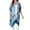 Indigo Tie Dye, variant on Lightweight One Size Orange Crush Sheer Ruana Swimsuit Beach Cover Up for Women