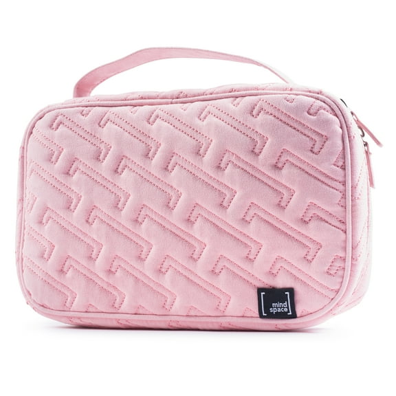 Mindspace Travel Jewelry Roll Organizer Case for Women, Blush