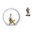 thumbnail image 1 of Estatua de niña,Estatuas de mujeres y niñas,estatuillas,decoración elegante,Figura de escritorio,Estatua de caballero,arte,artesanía,coleccionable,escritorio,oficina,Figura decorativa,pieza, 1 of 8