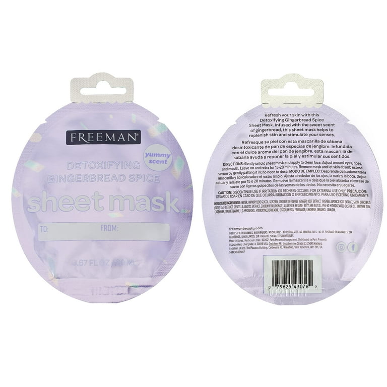 Freeman Limited Edition Christmas Sheet Masks, Brightening Candy