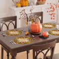 thumbnail image 2 of WANGQI Fall Color Wild Flowers Pumpkin Table Runner Table Decoration for Kitchen Dining Dinner Autumn Home Decor, 2 of 5