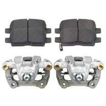 AutoShack Rear Brake Calipers and Ceramic Pads Kit Driver and Passenger Side Replacement for 2003-2006 2007 2008 Honda Pilot 2001 2002 2003 2004 2005 2006 Acura MDX 3.5L V6 AWD FWD