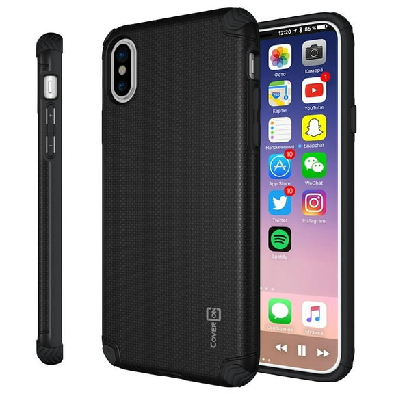 CoverON Apple iPhone XS / iPhone X / 10S / 10 Case, Bios Series Slim Modern Hard Phone Cover with Magnetic Mount compatibility