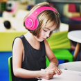 thumbnail image 2 of Casque Bluetooth pour Enfants, Casque Sans Fil pour Filles avec Microphone, Volume Limité, Pliable, Compatible avec Téléphone Intelligent/pc/tv/tablettes (Rose Rouge), 2 of 7