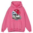 thumbnail image 3 of Sudadera con capucha de algodón 100 % extragrande para hombre, estilo vintage, desgastado, lavado, Think Like A Proton, Stay Positive, divertida, ciencia, 3 of 4
