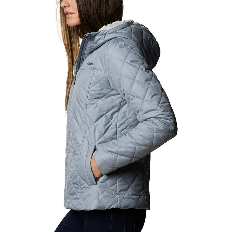 Columbia Women s Copper Crest Hooded Jacket Tradewinds Grey 2X Plus Walmart
