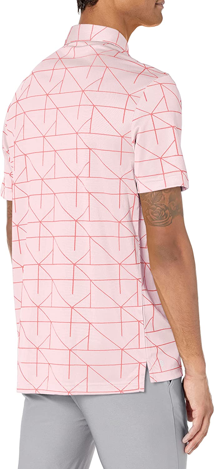 Men's adidas Regular-Fit Jacquard Polo - Men's Golf Polo Shirt For Comfortable Play - Small (S)