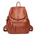 thumbnail image 1 of Mochila de cuero de alta calidad para mujer, bolso de hombro femenino Vintage, bolso de viaje para mujer, Mochilas escolares para niñas xuanjing unisex, 1 of 2
