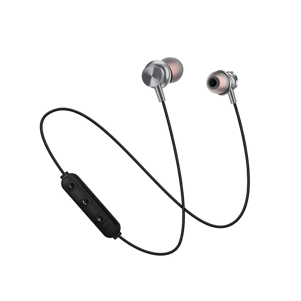 Wireless Bluetooth 4.2 In-Ear Headphone Stereo Headsets w/ Mic Sports Earphone 