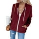 thumbnail image 1 of Puntoco Moda Mujer Casual Con Capucha Slim Cremallera Polar Suéter Abrigo Puntoco Puntoco-1, 1 of 5